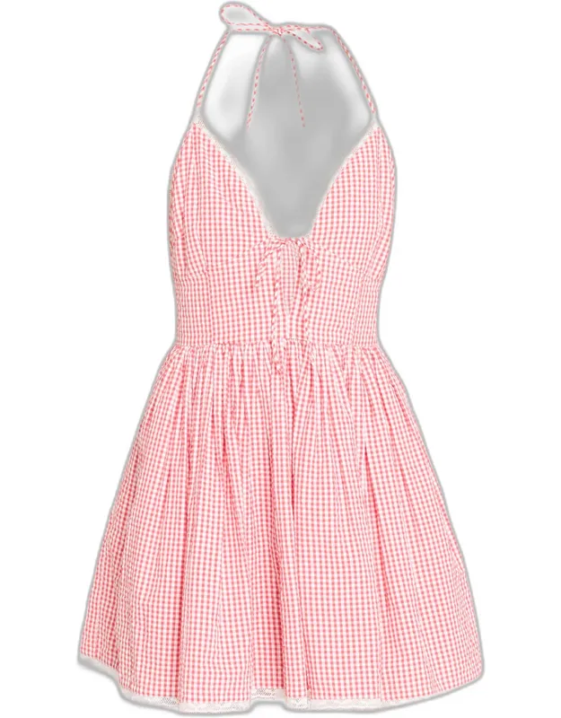 Gingham Cotton Minidress