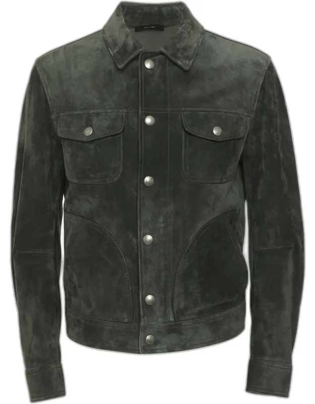 Suede Trucker Jacket