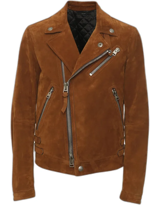 Suede Biker Jacket