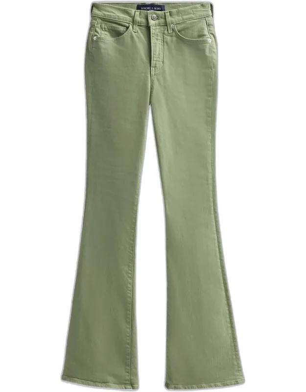 Beverly High-rise Flare Jeans With Five-pocket Style