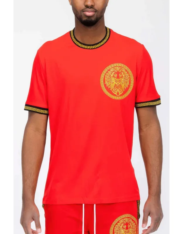 Lion Embroidery T-shirt