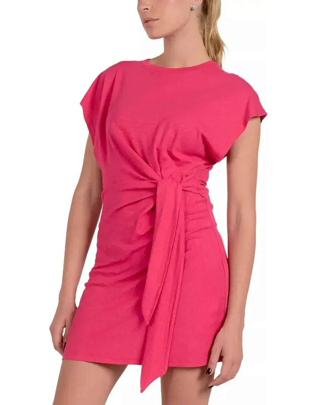 Side Tie Mini Dress