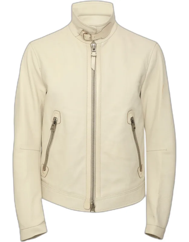 Leather Blouson Jacket