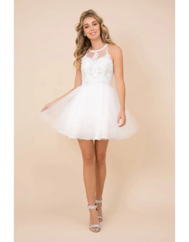 Halter Fit & Flare Dress