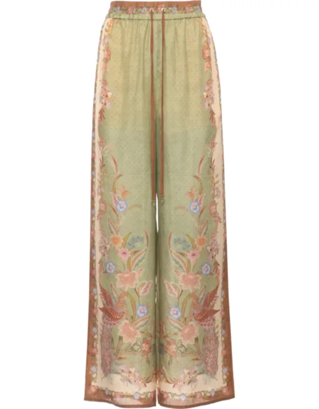 Floral Pattern Sweatpants