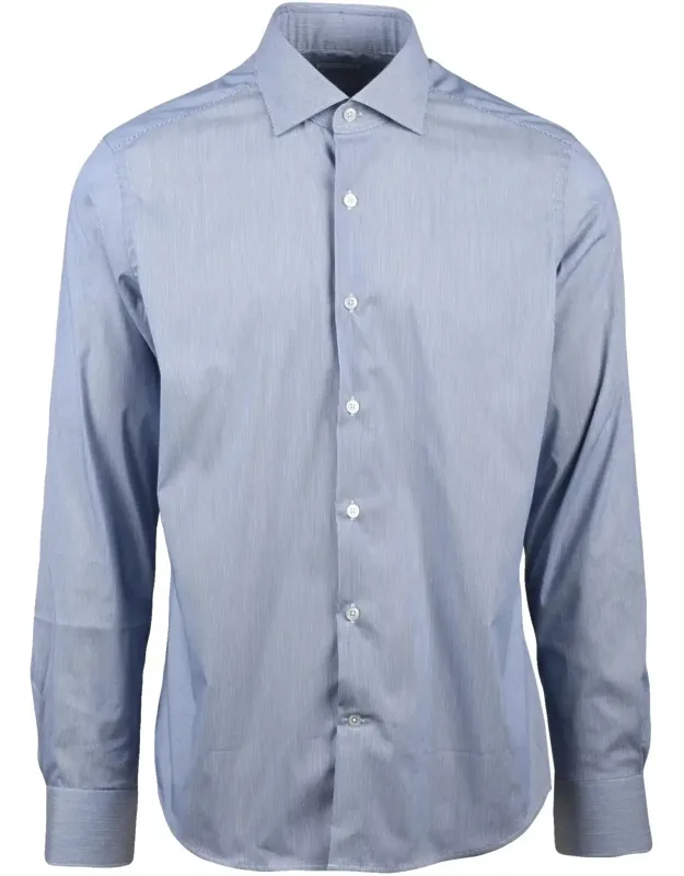 Striped Cotton Shirt With Tailored Fit