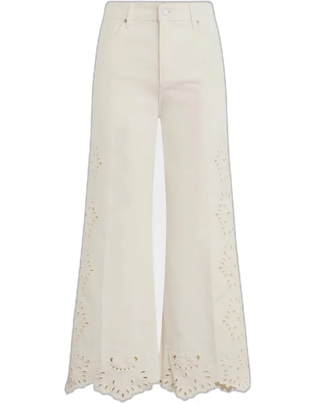 Mia Stretch-cotton Wide-leg Ankle Jeans