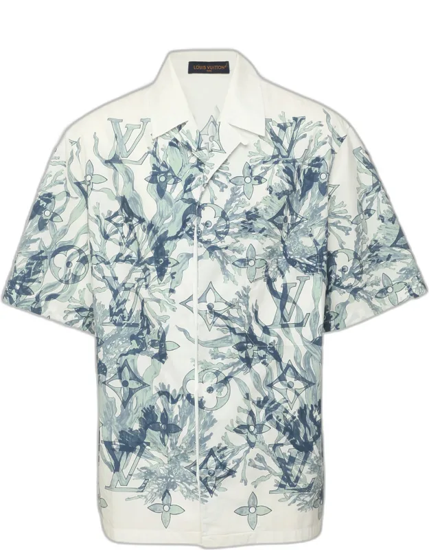Monogram Aquagarden Poplin Short Sleeved Shirt