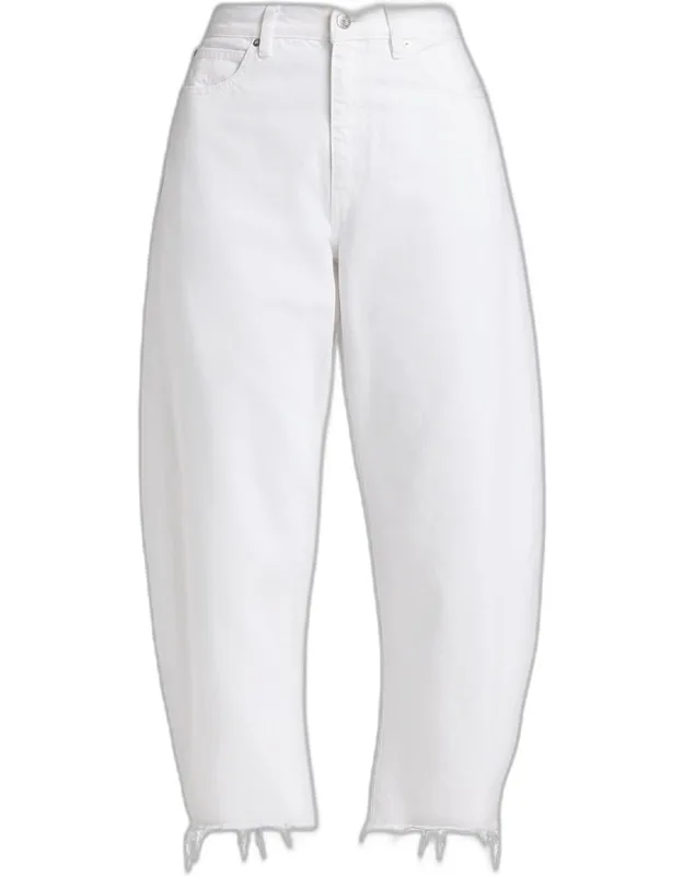 The Bubble High-rise Barrel Crop Jeans