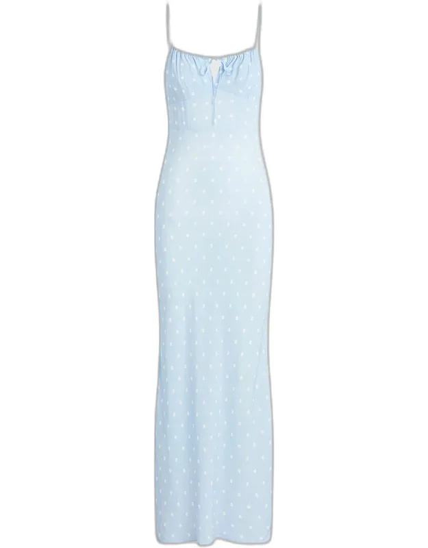 Polka Dot Maxi Dress