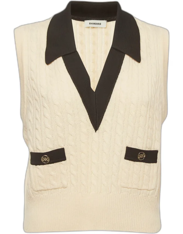 Cable Knit Sweater Vest