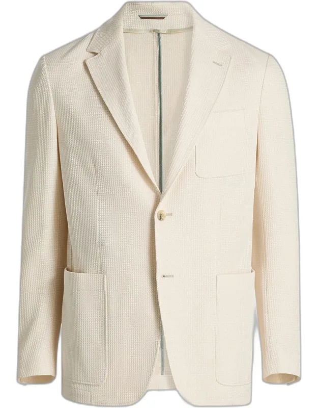 Waffle-knit Cotton Jersey Jacket