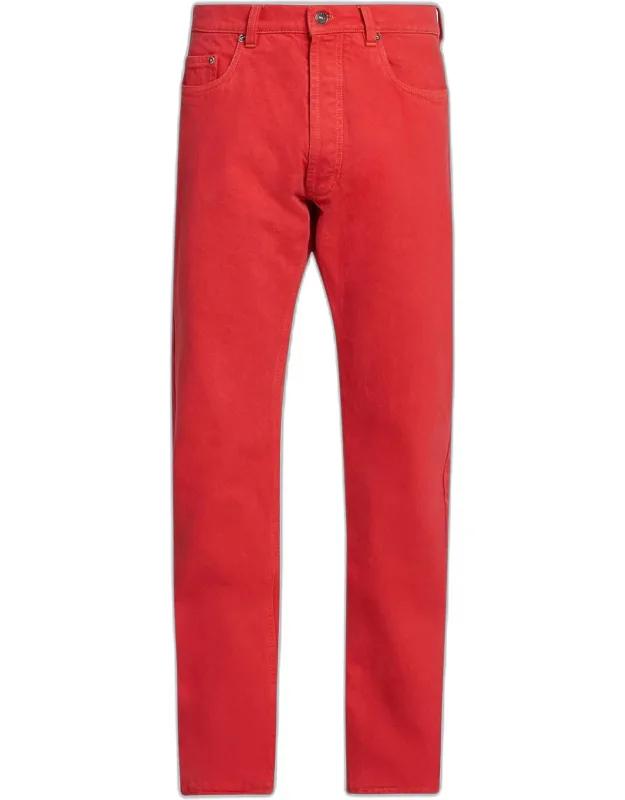Five-pocket Straight Jeans