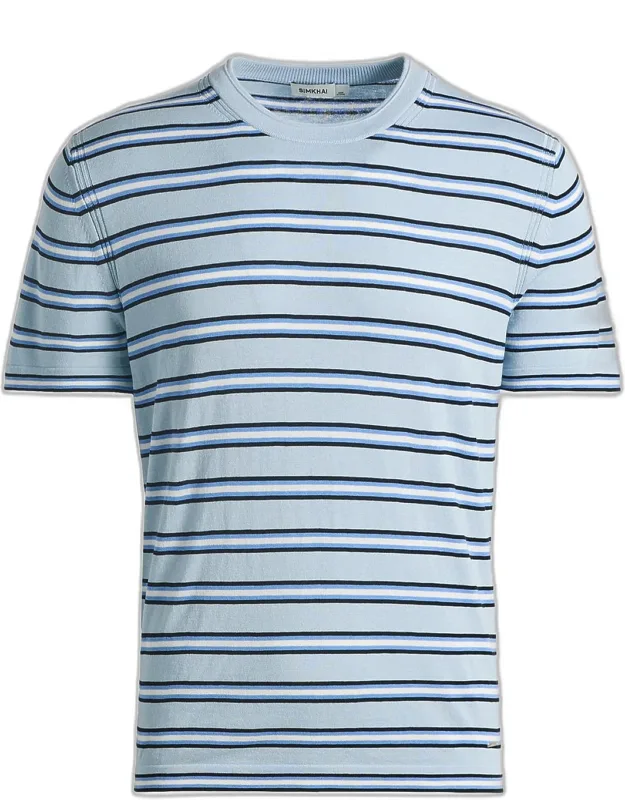 Duke Striped Silk-cotton T-shirt