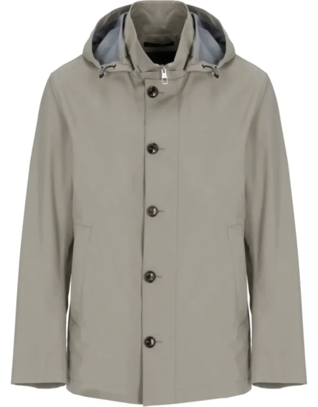 Tech Fabric Hooded Jacket