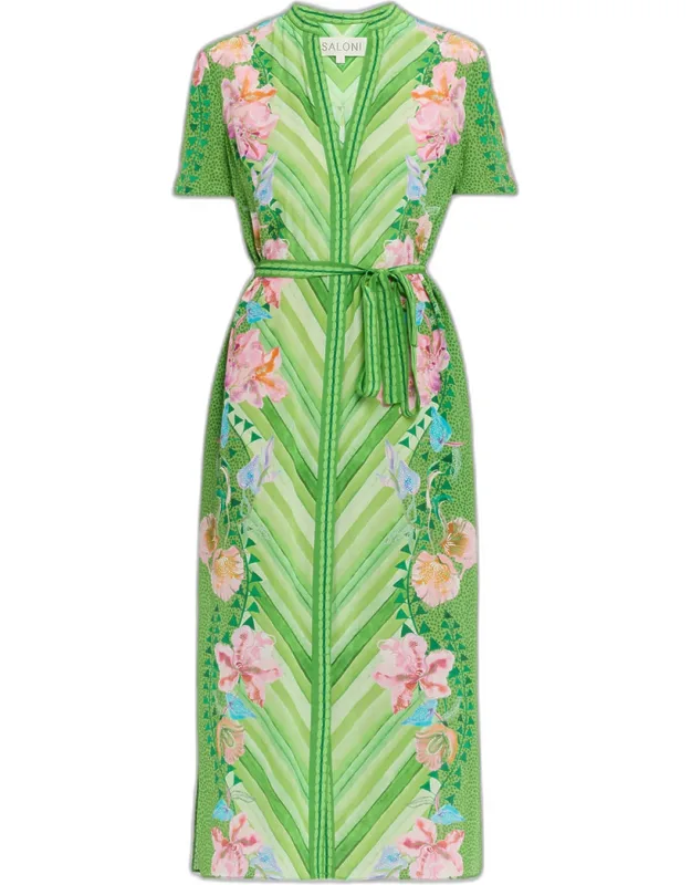 Printed Midi Dress