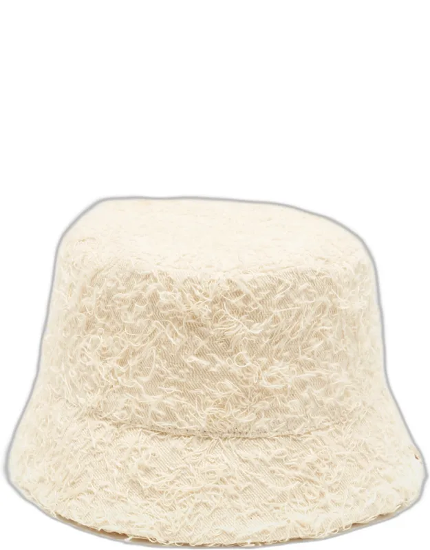 Fuzzy Textured Bucket Hat