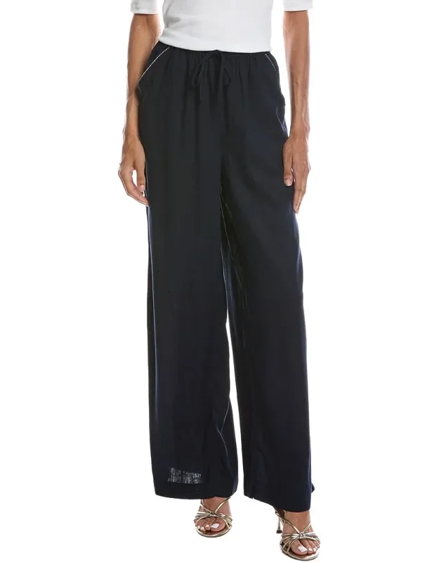 Pull-on Tie Waist Crop Pants