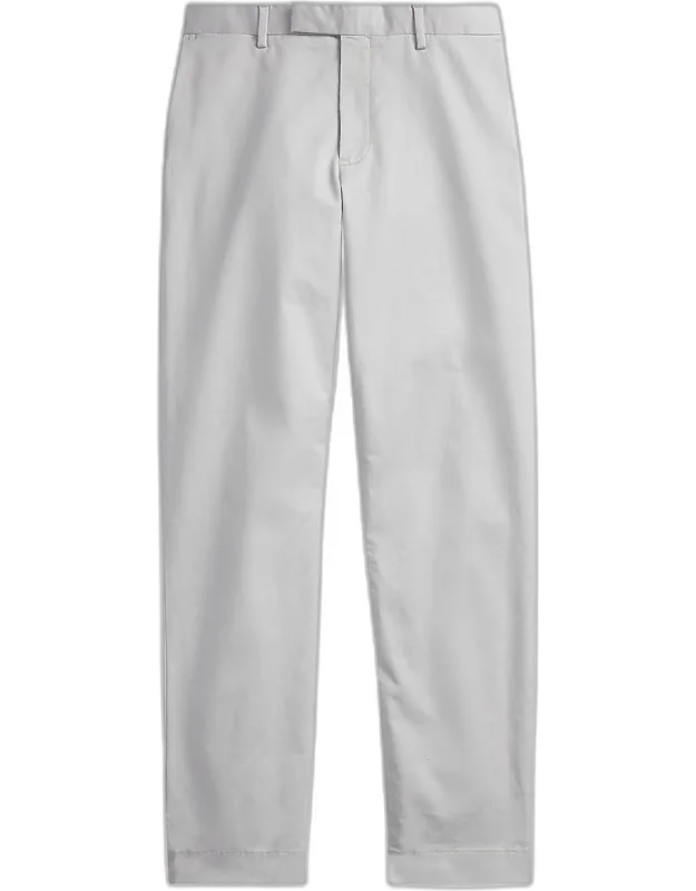 Military Stretch-cotton Mid-rise Straight-leg Pants