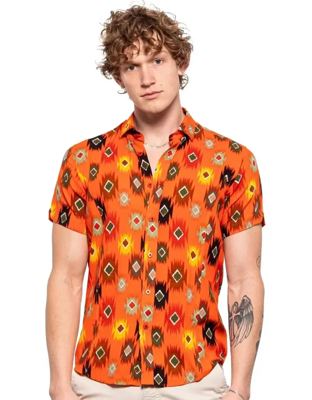Southwestern Sunset Short Sleeve Shirt