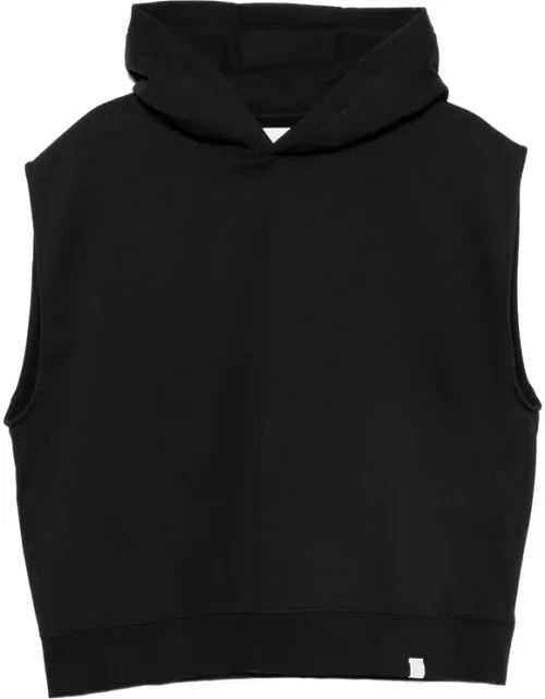 Layered-shoulder Hoodie