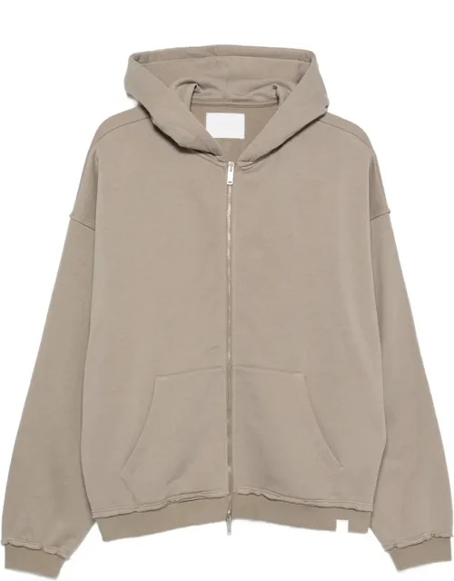 New Haven Raw-edge Zip-up Hoodie