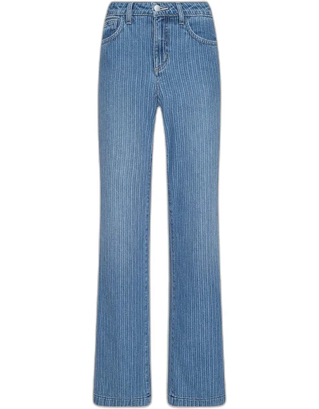 Raw Denim Low Rise Jeans