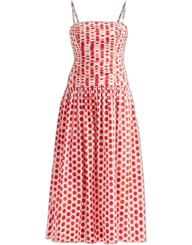 Ruched Midi Dress