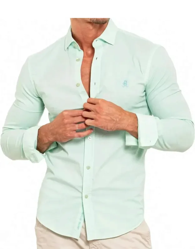 Frog Stretch Button Down Shirt