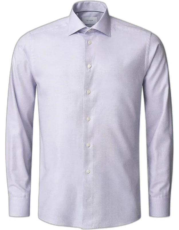 Contemporary-fit Textured Twill Shirt