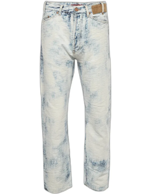 Monogram Straight Fit Jeans