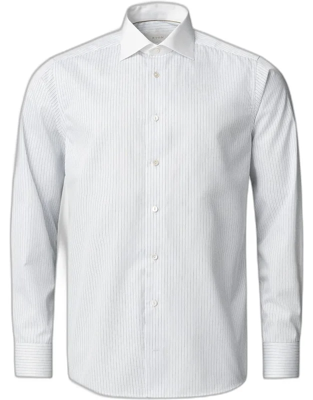 Elevated Striped Cotton Contemporary-fit Shirt