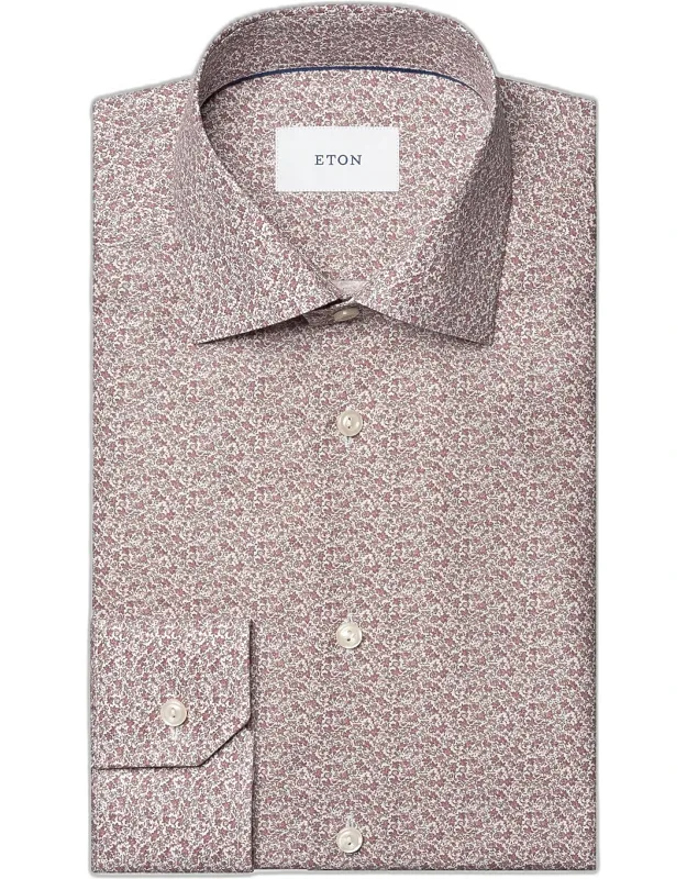 Floral Cotton Twill Slim-fit Shirt