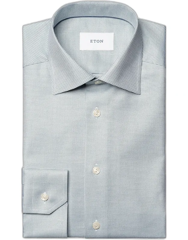Contemporary-fit Semi Solid Twill Shirt