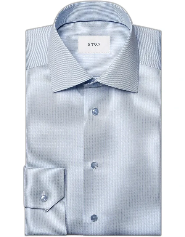 Striped Twill Contemporary-fit Shirt