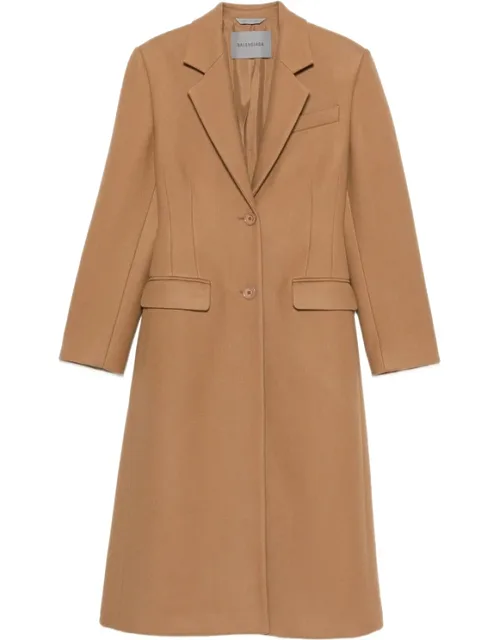 Hourglass Single-breasted Coat