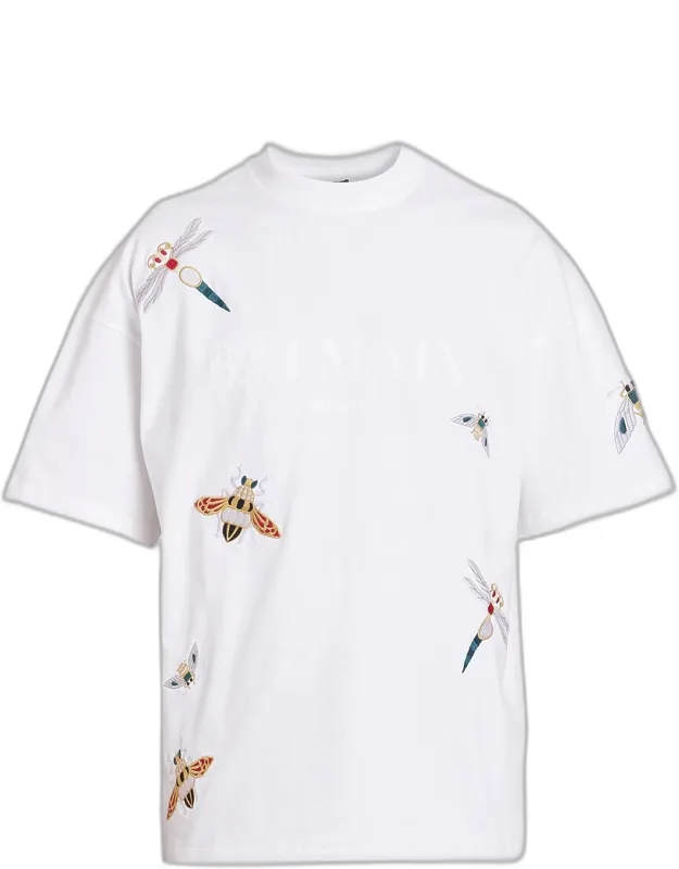 Logo Embroidered Cotton T-shirt