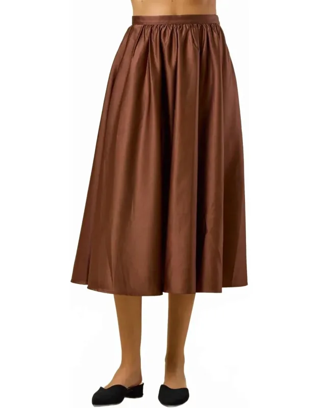 Flare Midi Skirt