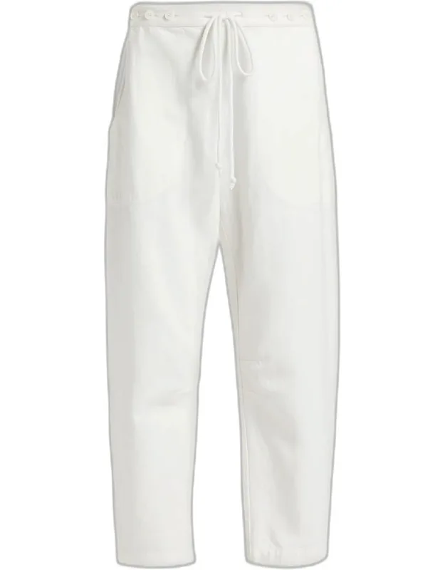 Beach Drawstring Denim Pants