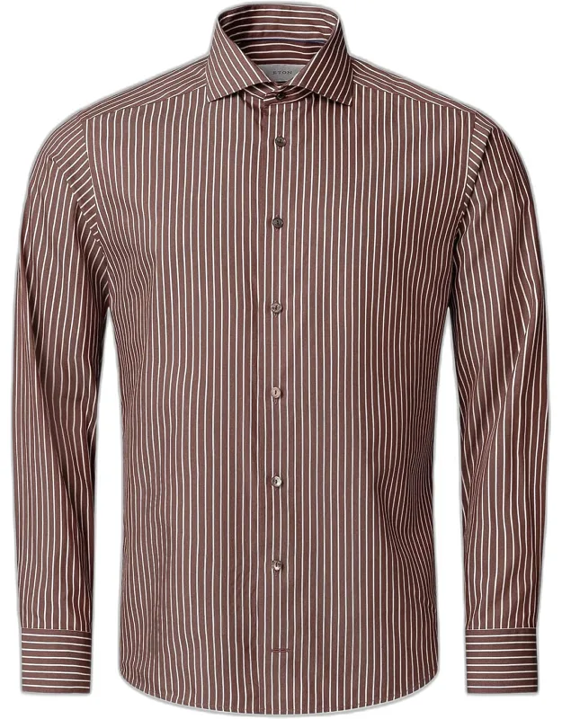 Striped Cotton-silk Shirt