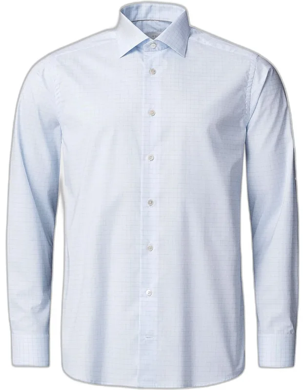 Elevated Check Contemporary-fit Cotton Shirt