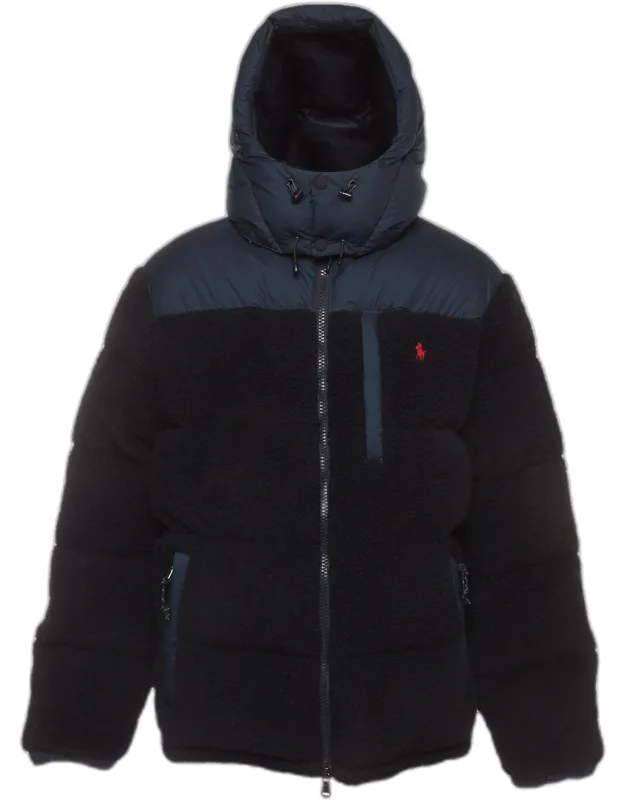 Synthetic And Faux Fur Puffer Jacket