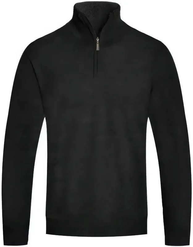 Knit Quarter Zip Sweater