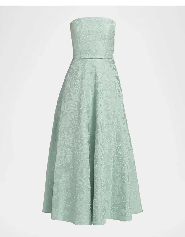 Darian Floral Cloqué Maxi Dress