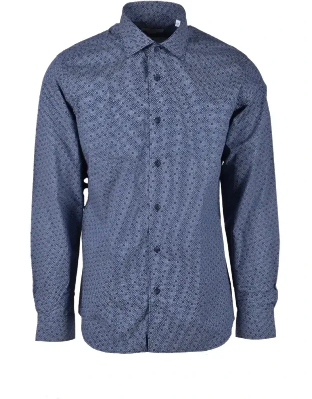 Patterned Tailored Cotton Shirt