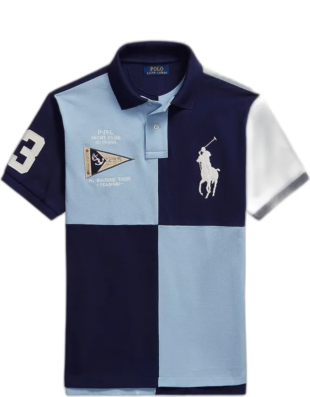 Custom Slim-fit Big Pony Mesh Polo Shirt