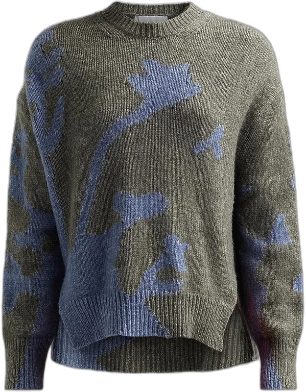 Cathy Abstract Rib-knit Sweater