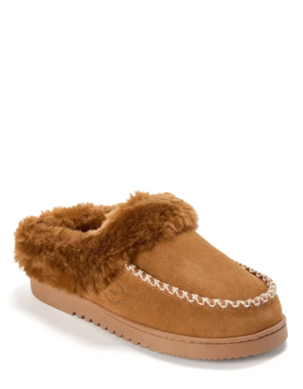 Blaine Genuine Suede Clog Slippers