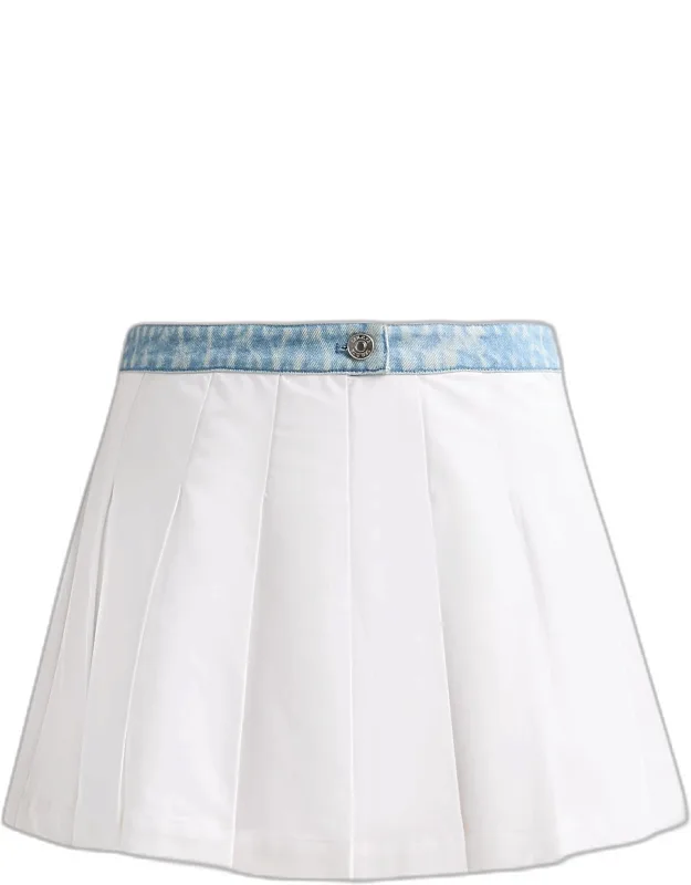 Pleated Mini Skirt