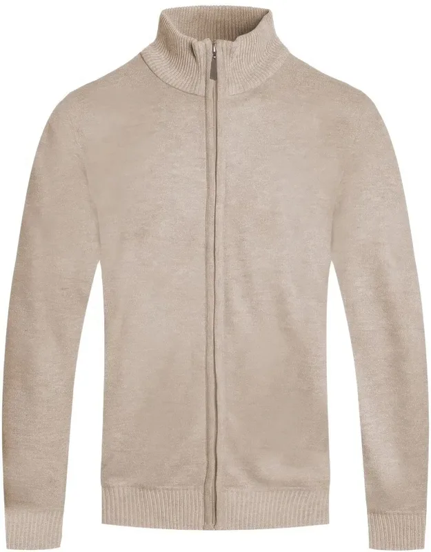 Solid Full Zip Sweater